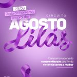arte agosto lilás