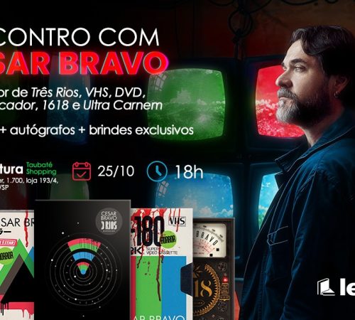 Escritor referência do terror e suspense brasileiro participa de encontro no Taubaté Shopping