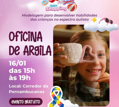 Atividades gratuitas para toda a família são opções de lazer no Taubaté Shopping neste fim de semana