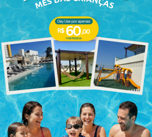 Diversão para os pequenos e descanso para os pais no Mês das Crianças do Intercity Pátio Pinda Hotel & Resort