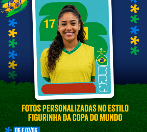 Taubaté Shopping promove ação gratuita de personalização de figurinhas da Copa do Mundo