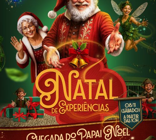 Taubaté Shopping inicia as celebrações de Natal e aniversário com atrações infantis e tarde de samba nos dias 8 e 9 de novembro