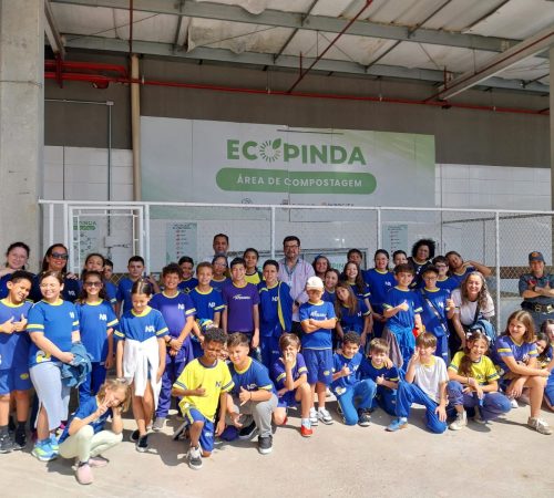 Alunos do ensino fundamental participam de tour educativo pelo Projeto EcoPinda no Shopping Pátio Pinda