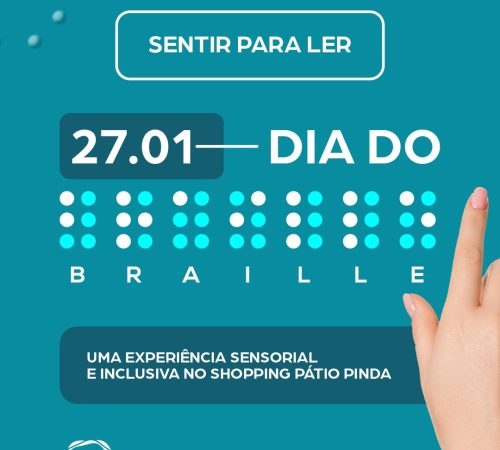 Sentir para ler: Oficina de Braille promove experiência sensorial no Shopping Pátio Pinda