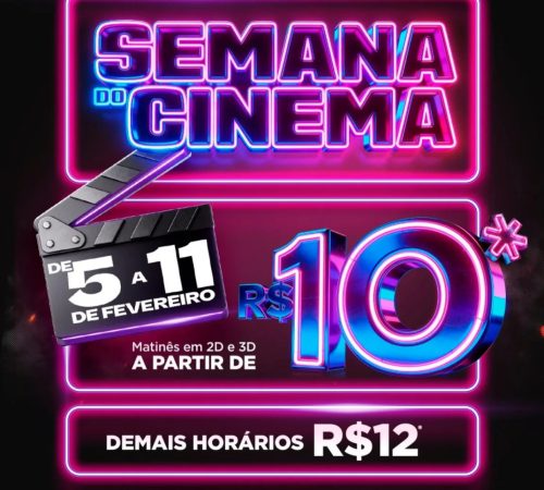 Shopping Pátio Pinda participa de “Semana do Cinema”, com ingressos a partir de R$10