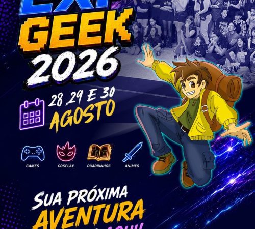 Games, cosplay, quadrinhos e animes: EXP Geek chega ao Taubaté Shopping a partir de 28 de agosto