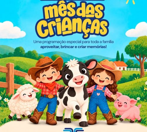 Mês das Crianças no Taubaté Shopping tem programação com oficina de squishy, planetário, atividades inspiradas no universo de fazendinha e muito mais