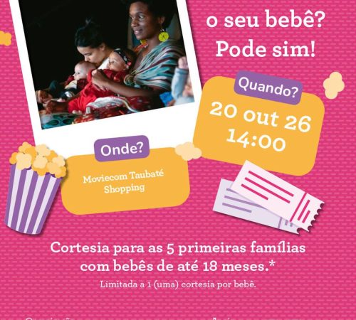 Cinematerna: Taubaté Shopping recebe experiência de cinema acolhedora e acessível para famílias com bebês